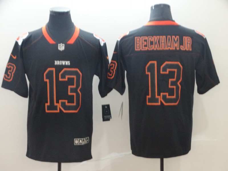 Men's Cleveland Browns Odell Beckham Jr. Black Authentic Jersey
